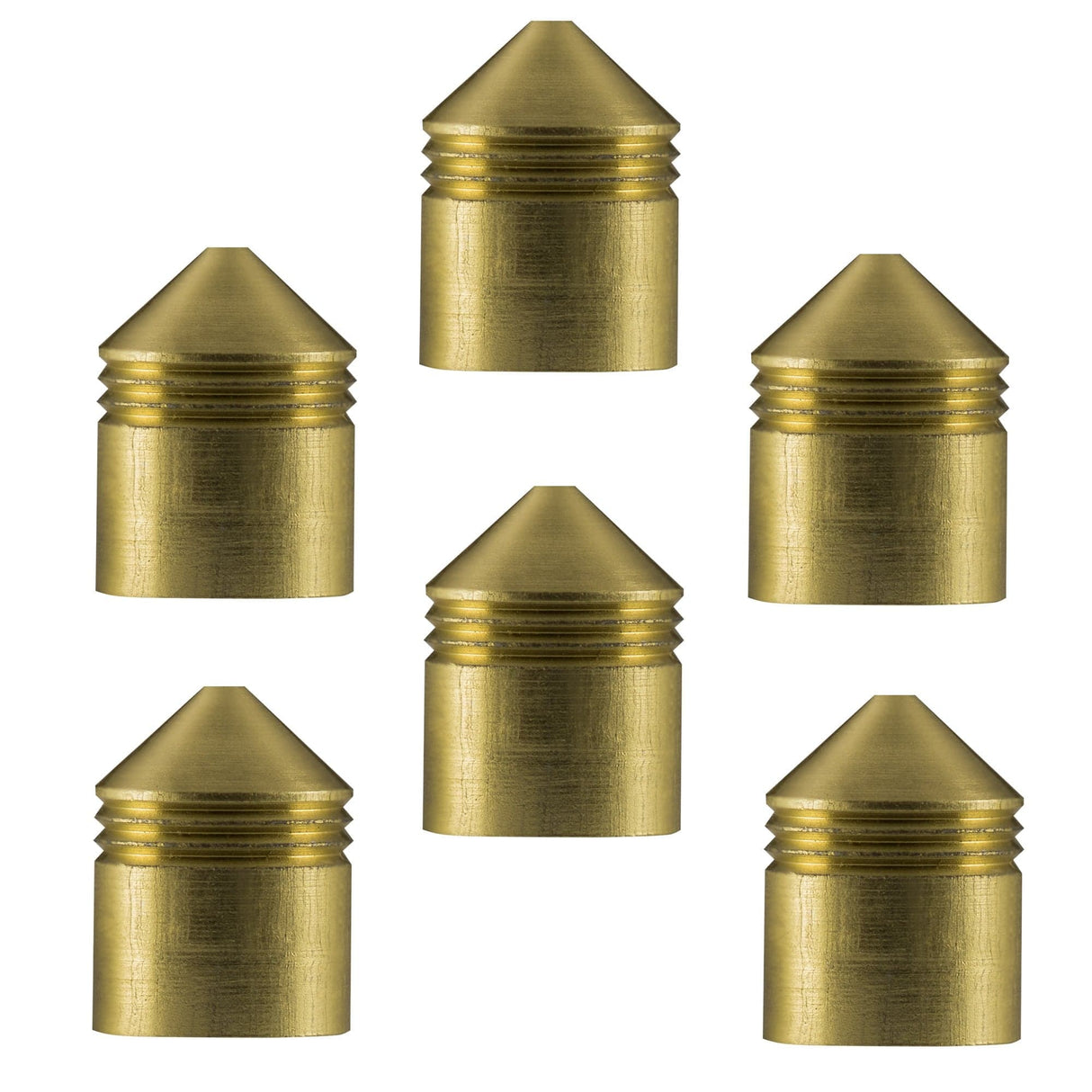 *One80 Vice Lock System - Shaft Caps - Black - Pack 6 Gold