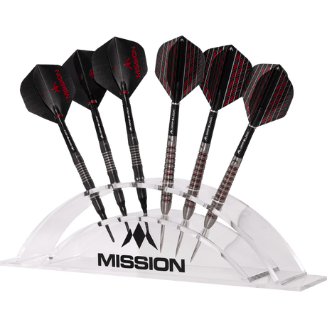 *Mission Station 6 - holds 6 darts - Acrylic Darts Display Arc