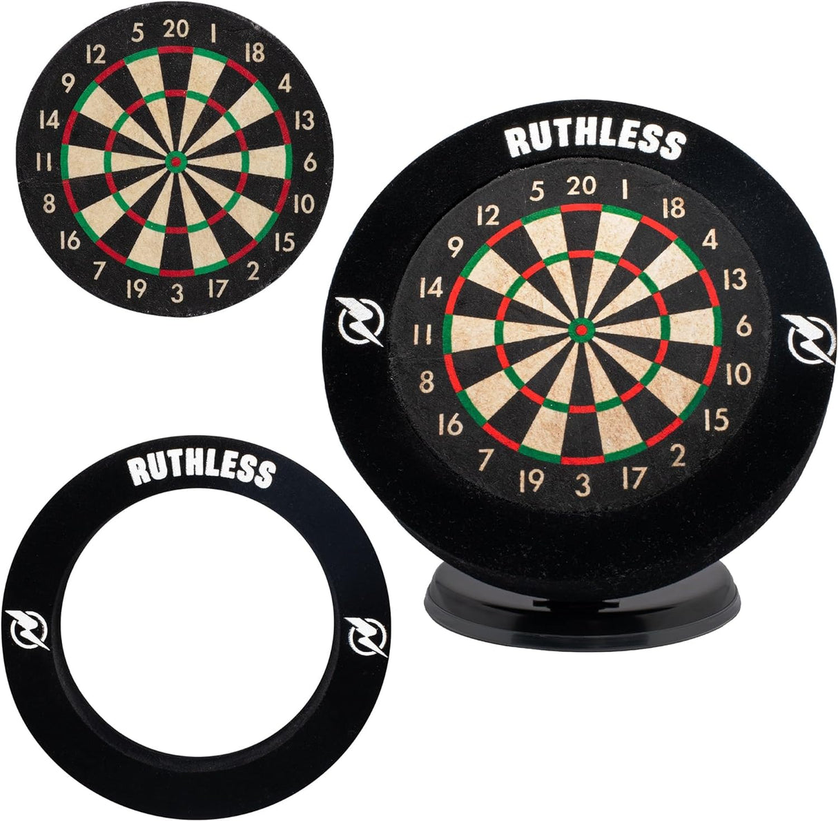 Ruthless Mini Desktop Dartboard and Surround Set plus extra darts