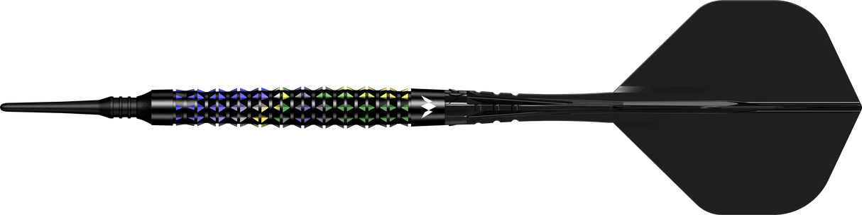 Mission Black Opal Darts - Soft Tip - 95% Tungsten - Black & Coral PVD 20g