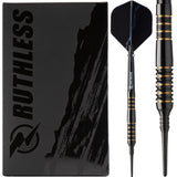 *Ruthless Black Wolf Darts - Soft Tip Tungsten - BW 16.0g - Gold Ring - 18g