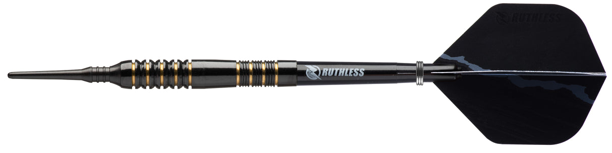 *Ruthless Black Wolf Darts - Soft Tip Tungsten - BW 16.0g - Gold Ring - 18g