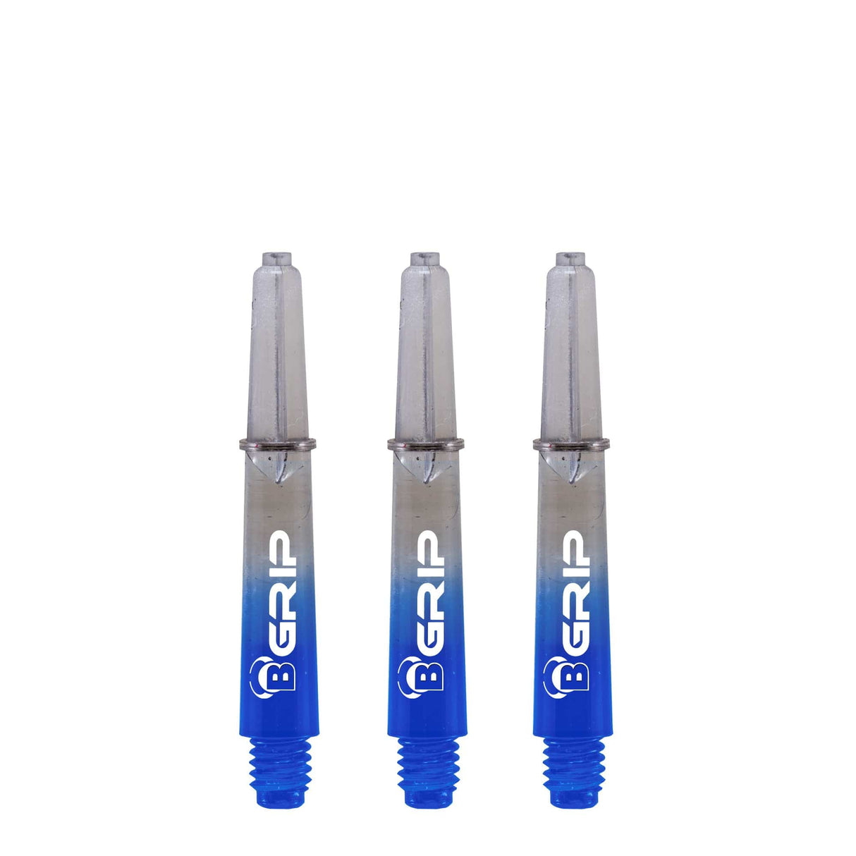 BULL'S B-Grip TT Shaft - Polycarbonate - Clear & Blue Short