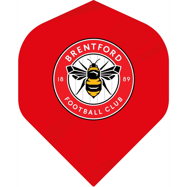 Brentford FC - Official Licensed - The Bees - Dart Flights - No2 - Std - F2 - Red