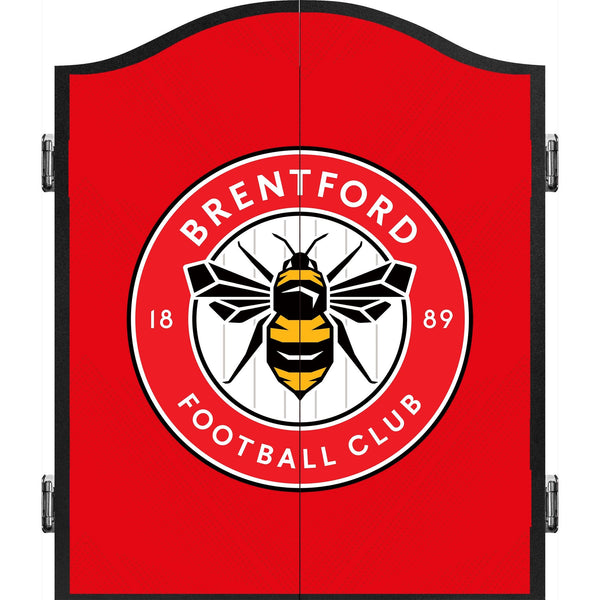 Brentford FC - Official Licensed - The Bees - Dartboard Cabinet - C3 - Red - Crest