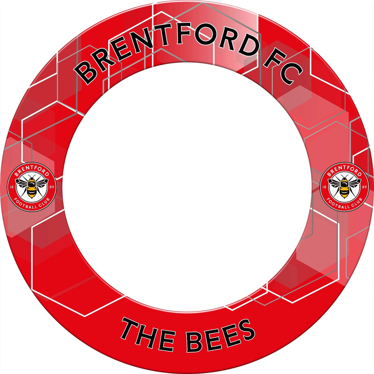 Brentford FC - Official Licensed - The Bees - Dartboard Surround - S1 - Red