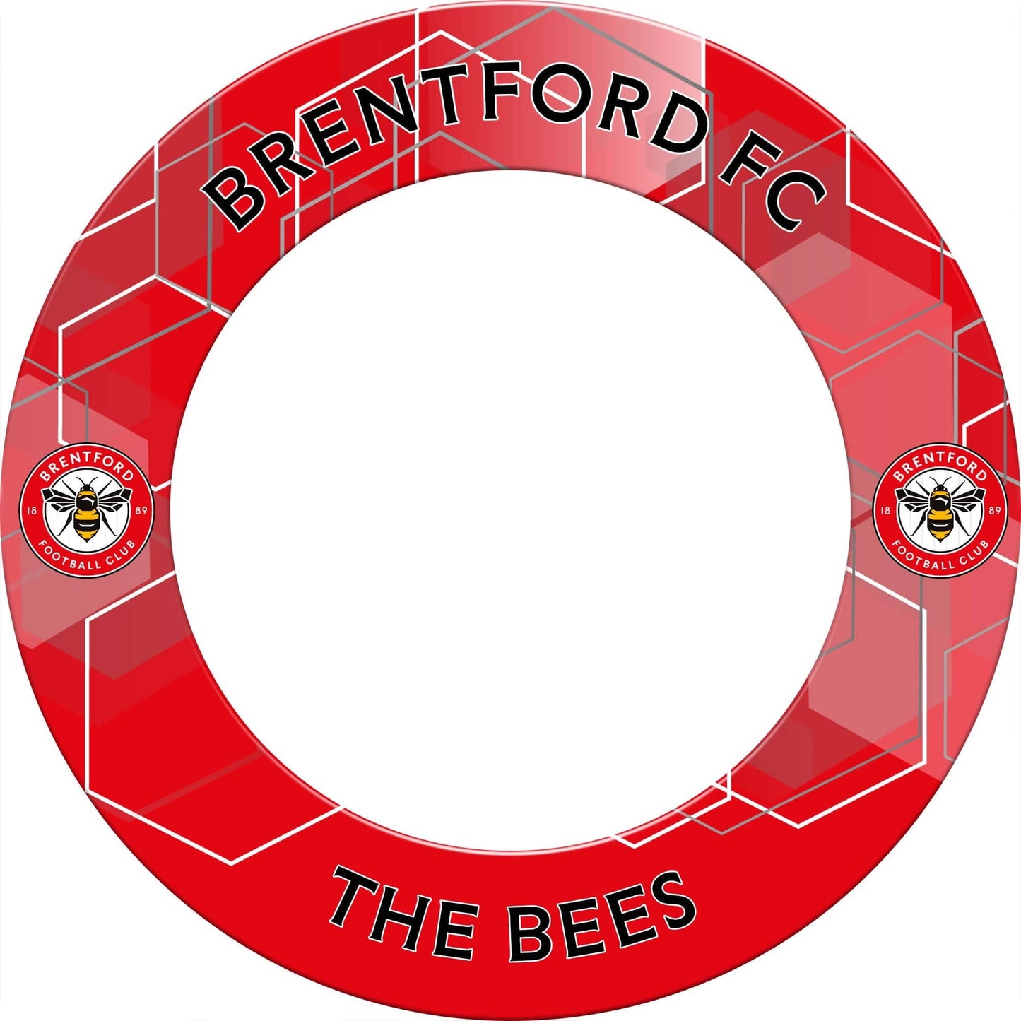 Brentford FC - Official Licensed - The Bees - Dartboard Surround - S1 - Red