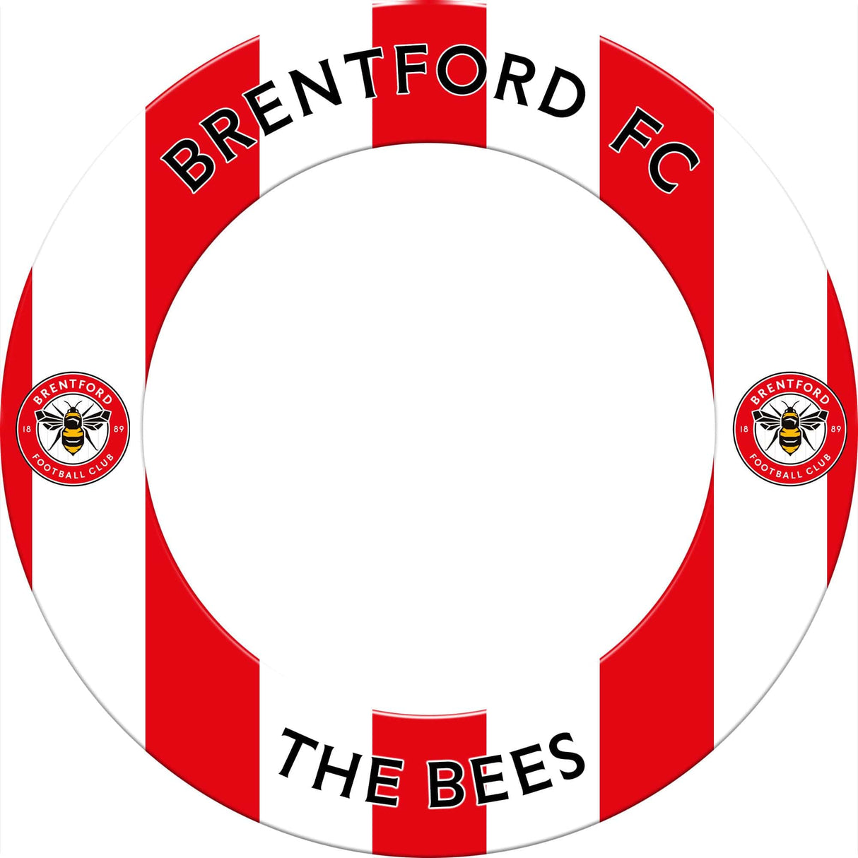 Brentford FC - Official Licensed - The Bees - Dartboard Surround - S2 - Stripes