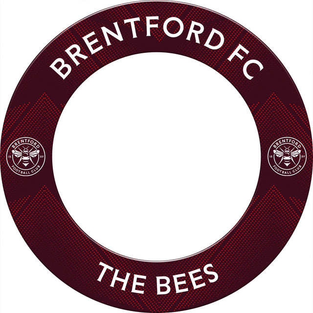 Brentford FC - Official Licensed - The Bees - Dartboard Surround - S3 - Dark Red