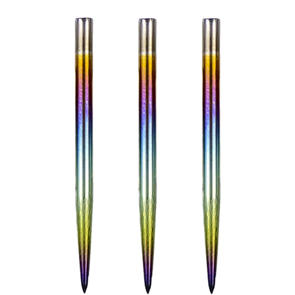 Bulls Rainbow Dart Points - Steel Tip - Smooth 35mm