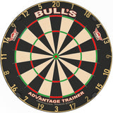 Bulls Advantage Trainer Dartboard - Thinner Doubles & Trebles - Gold
