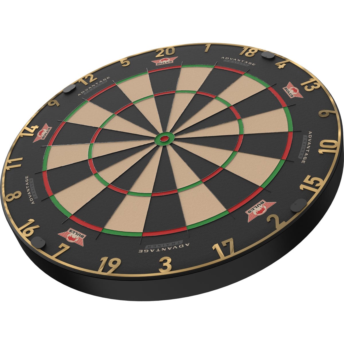 Bulls Advantage Gold Trainer Dartboard - Thinner Doubles & Trebles