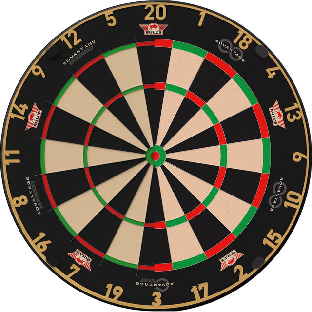 Bulls Advantage Gold Trainer Dartboard - Thinner Doubles & Trebles