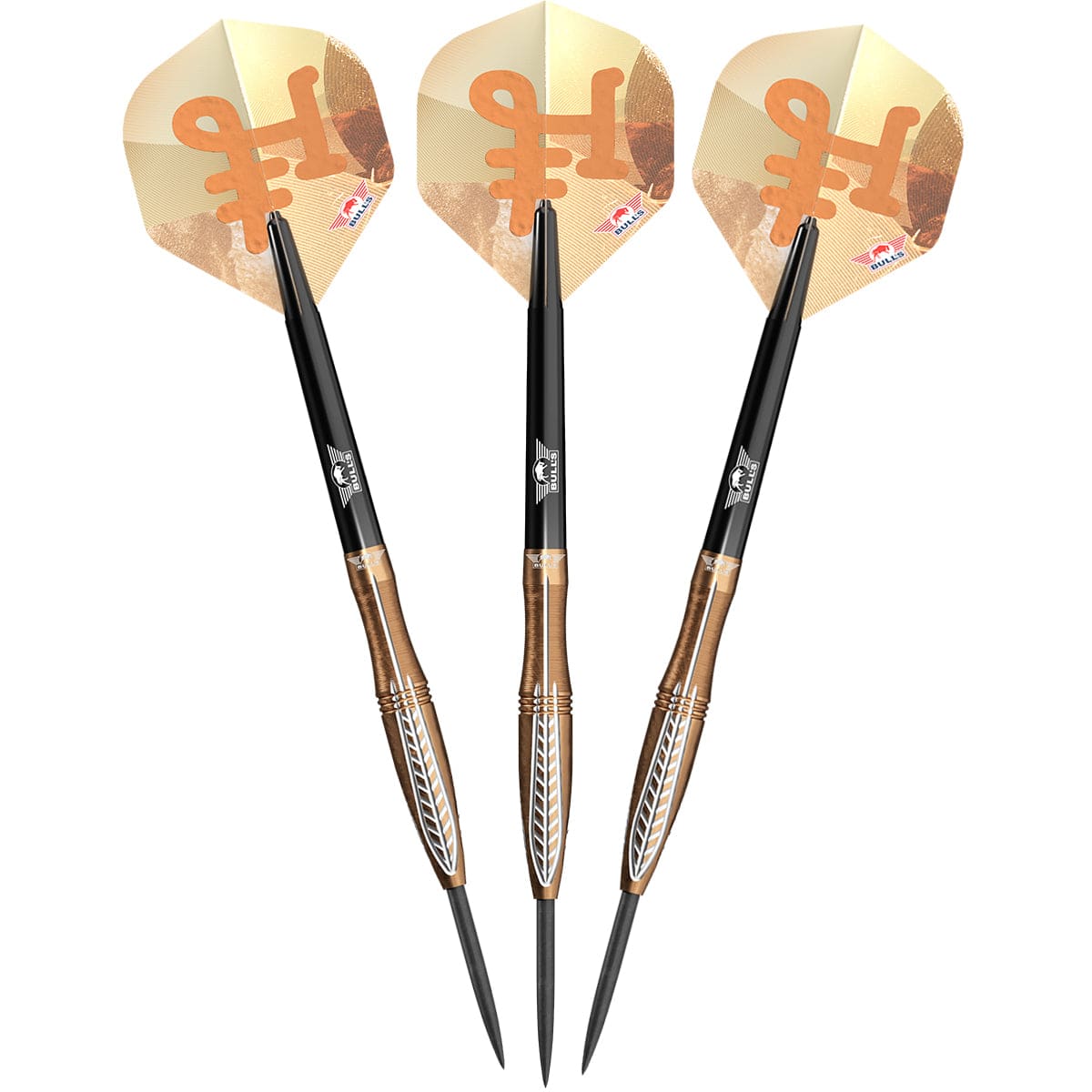 Bulls Bronzo Darts - Steel Tip - 90% Tungsten - Flux