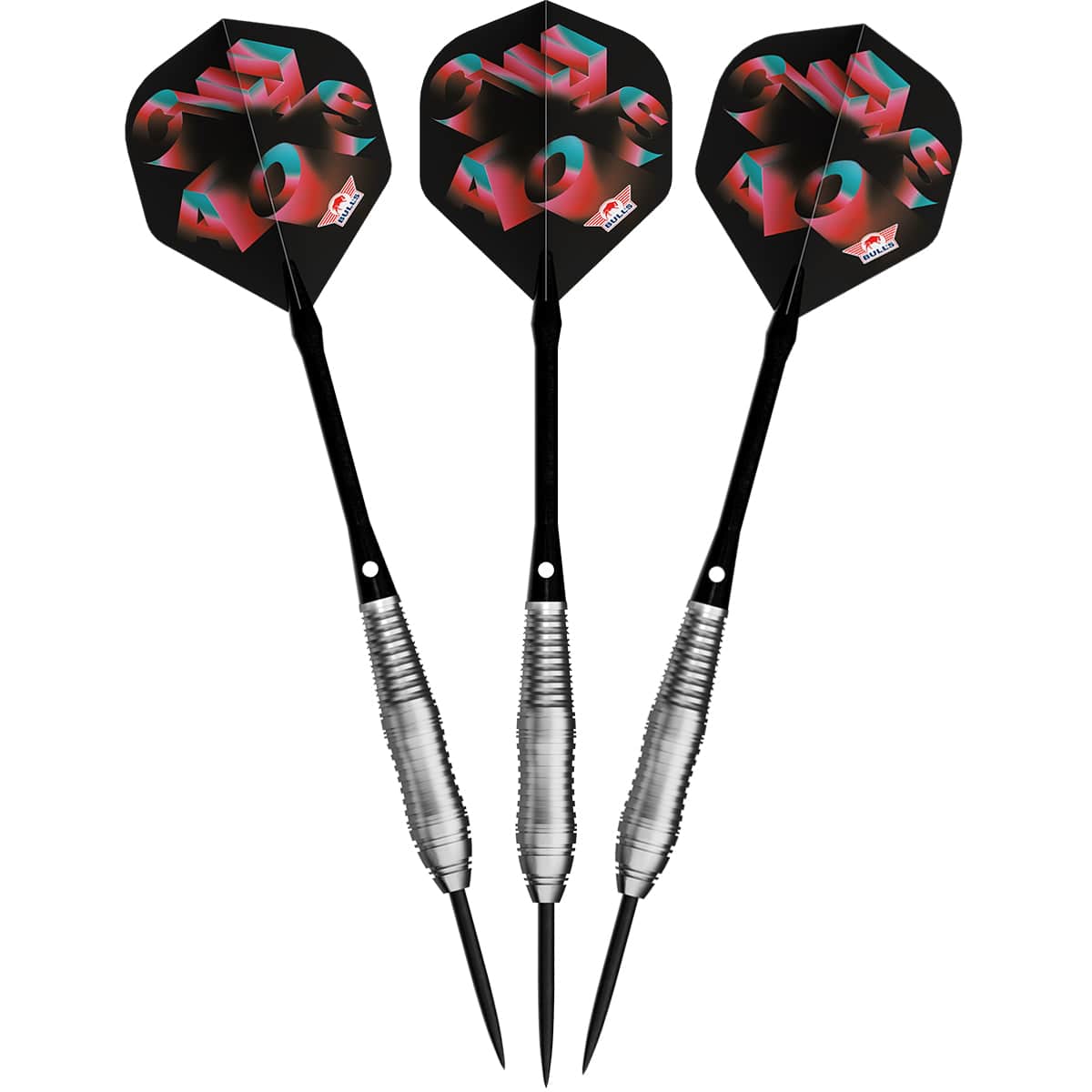 Bulls Chaos Darts - Steel Tip - 90% Tungsten - Pink