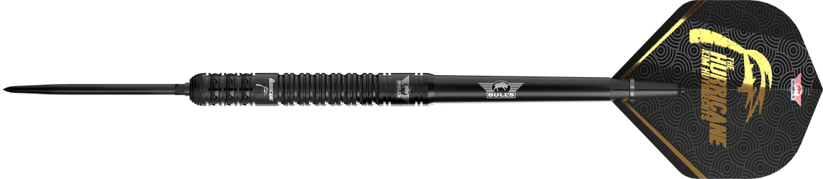 Bulls Kim Huybrechts CP Darts - Steel Tip - 90% Tungsten - E2 Black