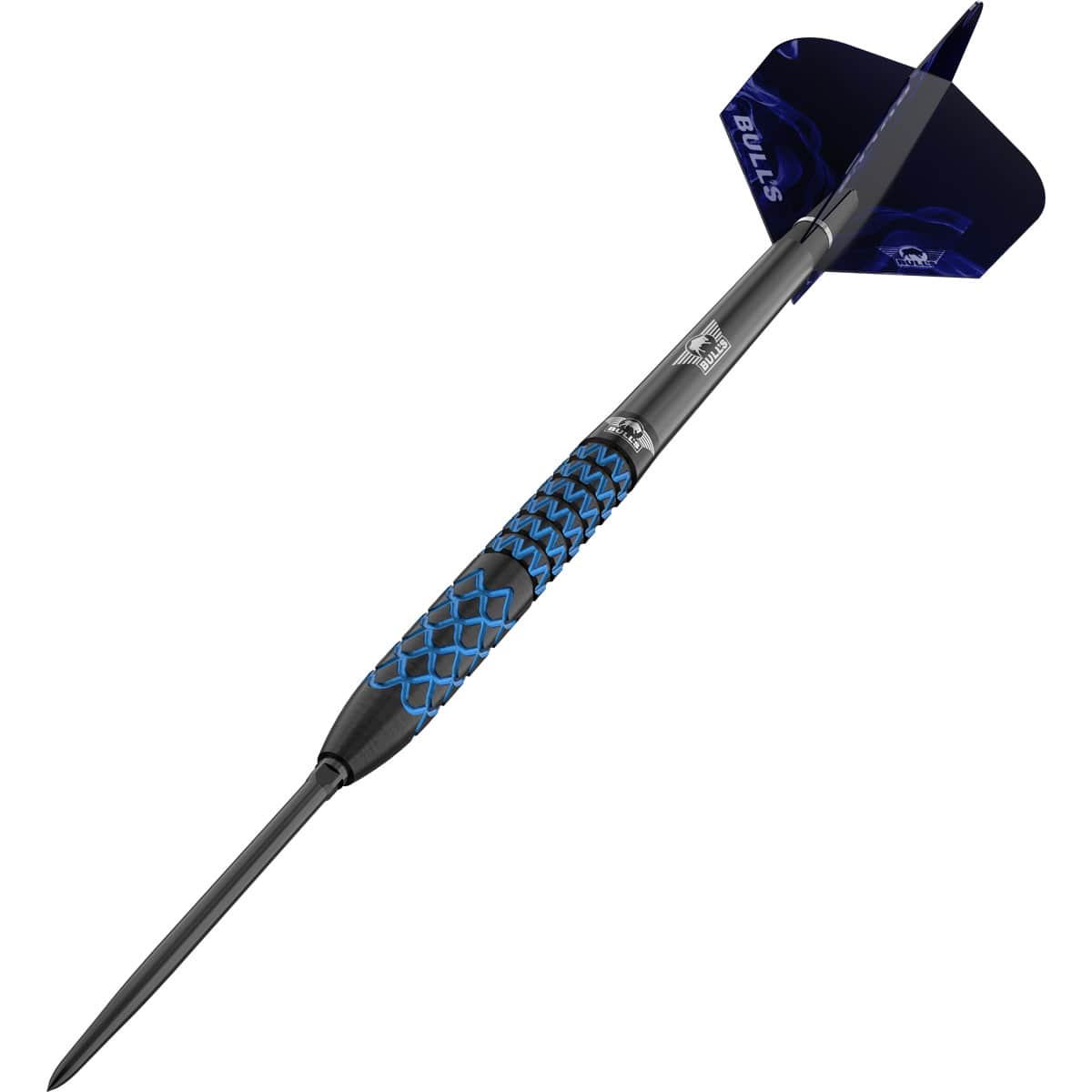 Bulls Smoke CP Darts - Steel Tip - 90% Tungsten - Blue Jewel