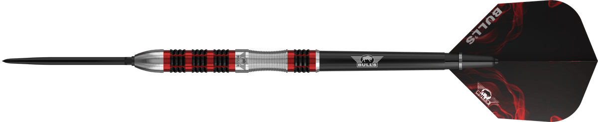 Bulls Smoke CP Darts - Steel Tip - 90% Tungsten - Red Ember