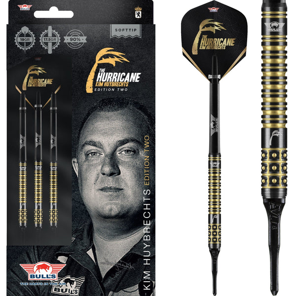 Bulls Kim Huybrechts Darts - Soft Tip - 90% - Black E2