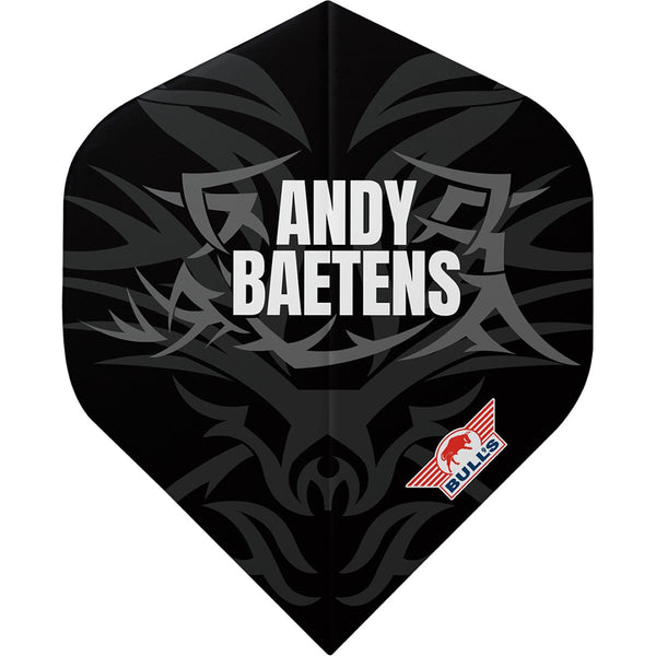 Bulls Andy Baetens Dart Flights - 100 - No2 - Std - 80 Edition - Black