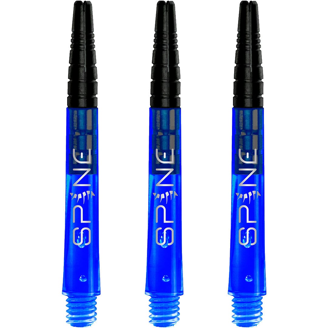Bulls Spine Dart Shafts - Polycarbonate with Aluminium Top - Blue Medium