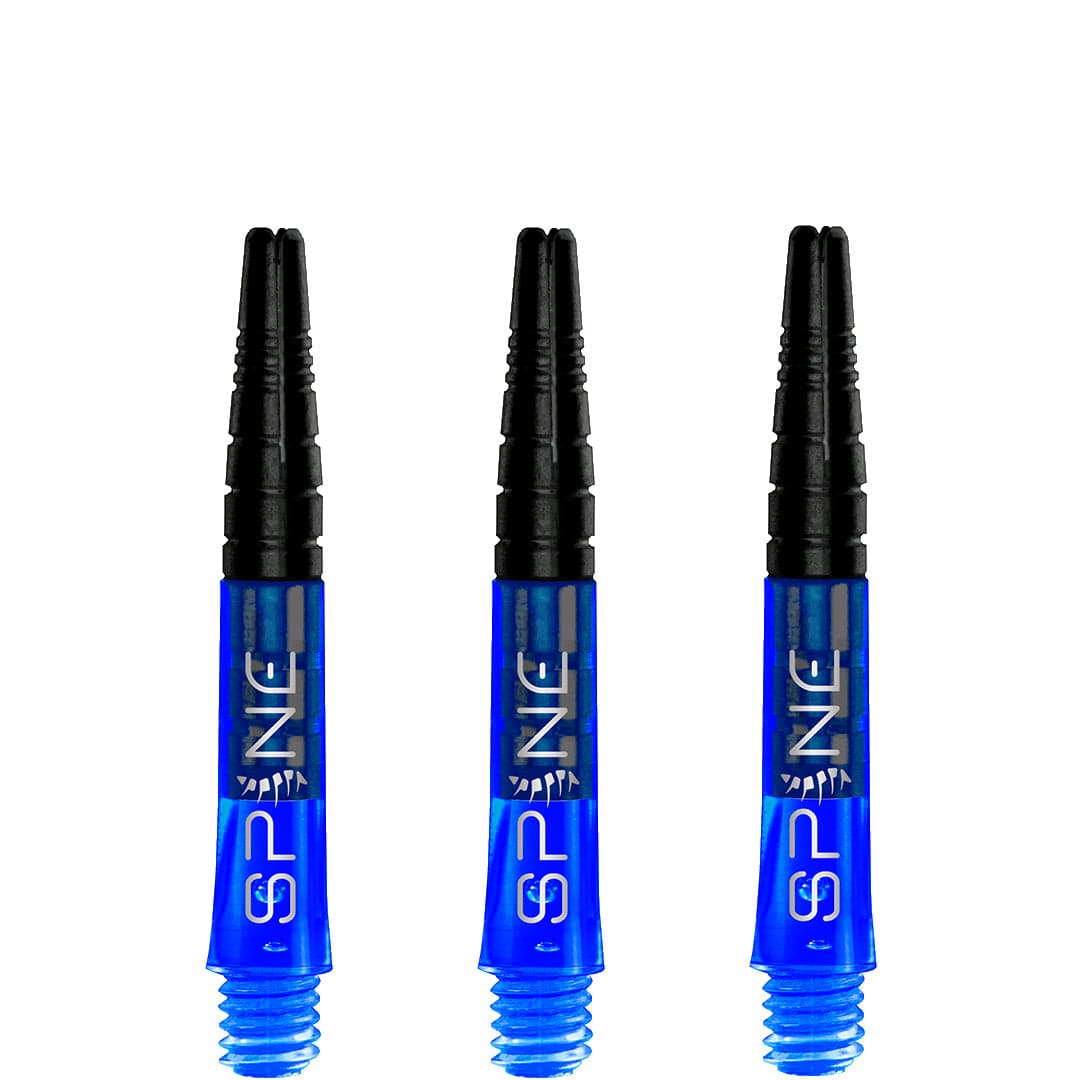 Bulls Spine Dart Shafts - Polycarbonate with Aluminium Top - Blue Short
