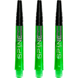 Bulls Spine Dart Shafts - Polycarbonate with Aluminium Top - Green Medium