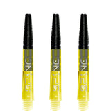 Bulls Spine Dart Shafts - Polycarbonate with Aluminium Top - Yellow