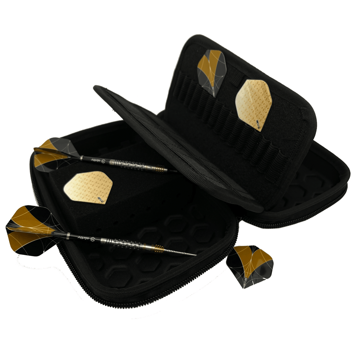 Caliburn Designs Dart Case - Strong EVA Dart Wallet - Holds Fully Loaded Darts - Poker