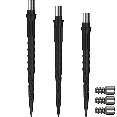 Caliburn Evo Dart Points - Push Fit with Tool - Easy Replace - Spiro - No Lip - Black