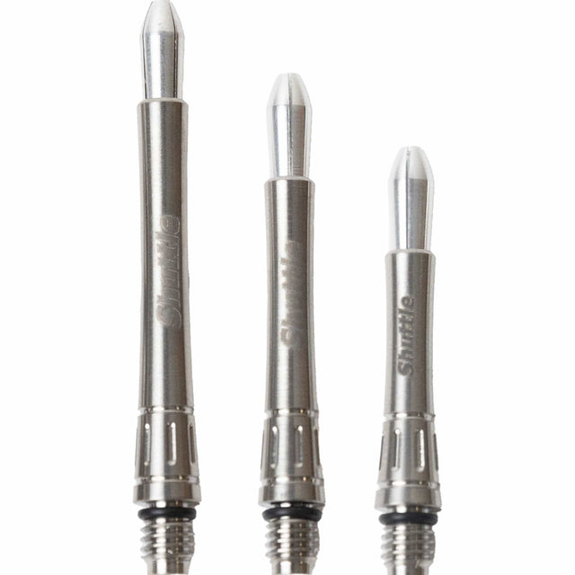Caliburn Shuttle Titanium Dart Shafts - Metal Dart Stems - Silver