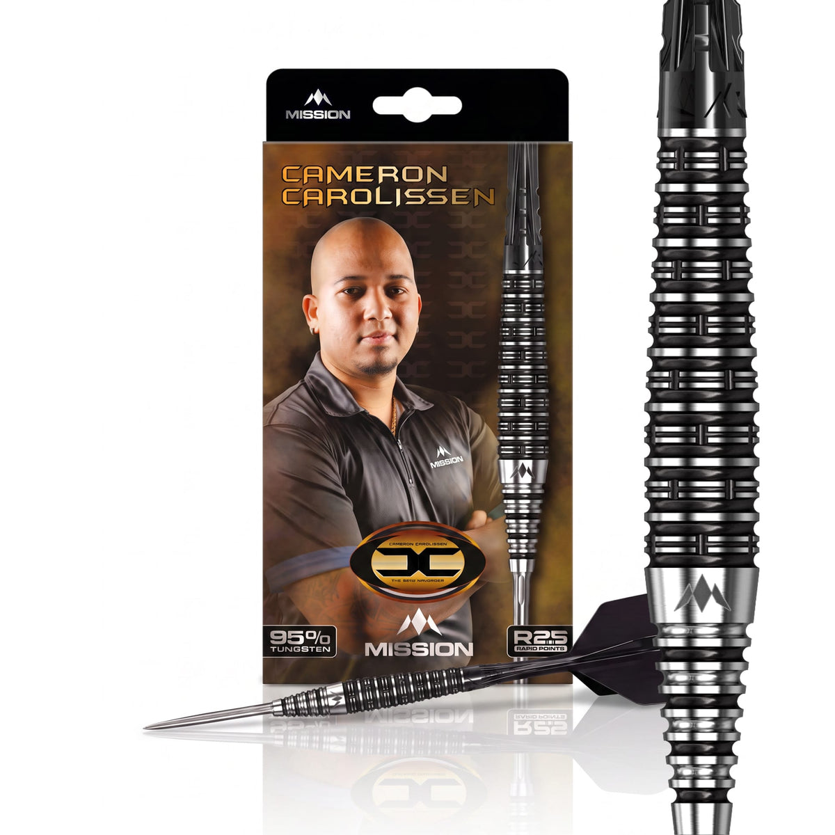 Mission Cameron Carolissen R2.5 Darts - Steel Tip - 95% Tungsten