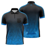 Arraz - Chevron - Black & Blue - Dart Shirt