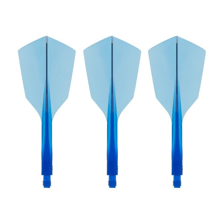 Condor AXE 120 Dart Flights - Narrow - Clear Blue