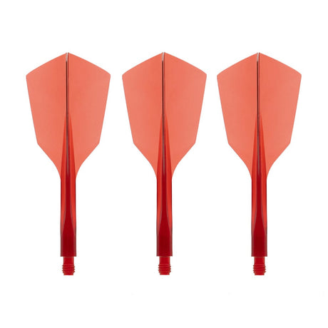 Condor AXE 120 Dart Flights - Narrow - Clear Red