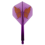 Condor AXE Dart Flights - Standard - Swallowtail Butterfly - Clear Purple