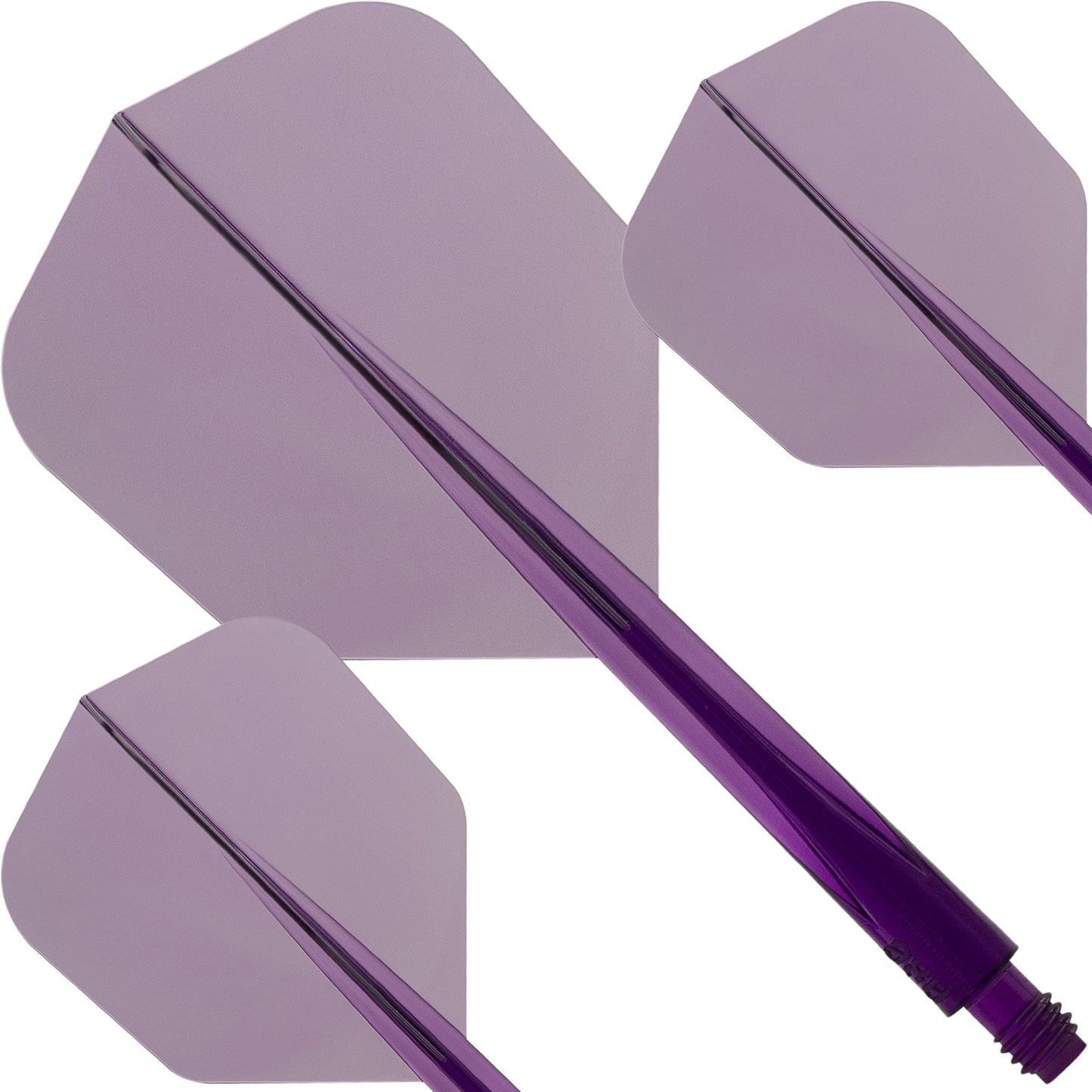 Condor AXE Dart Flights - Small - Clear Purple