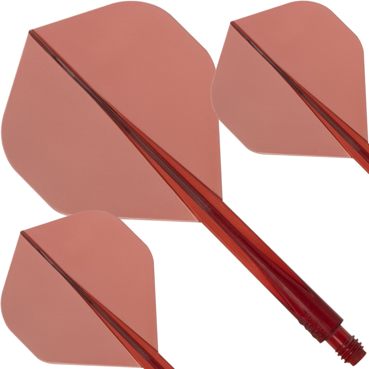 Condor AXE Dart Flights - Standard - Clear Red