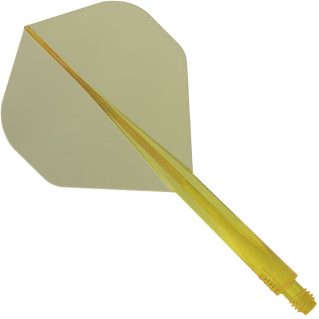 Condor AXE Dart Flights - Standard - Clear Yellow Short