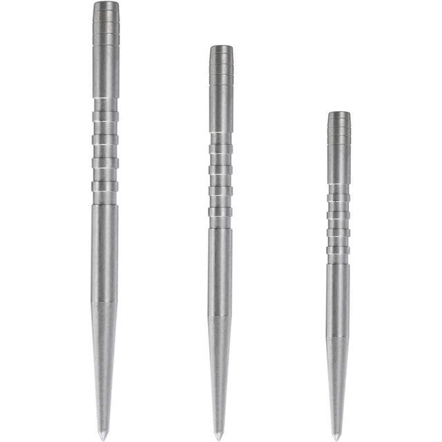 Condor Beak Dart Points - Steel Tip Replacement Points - with Cut - Silver