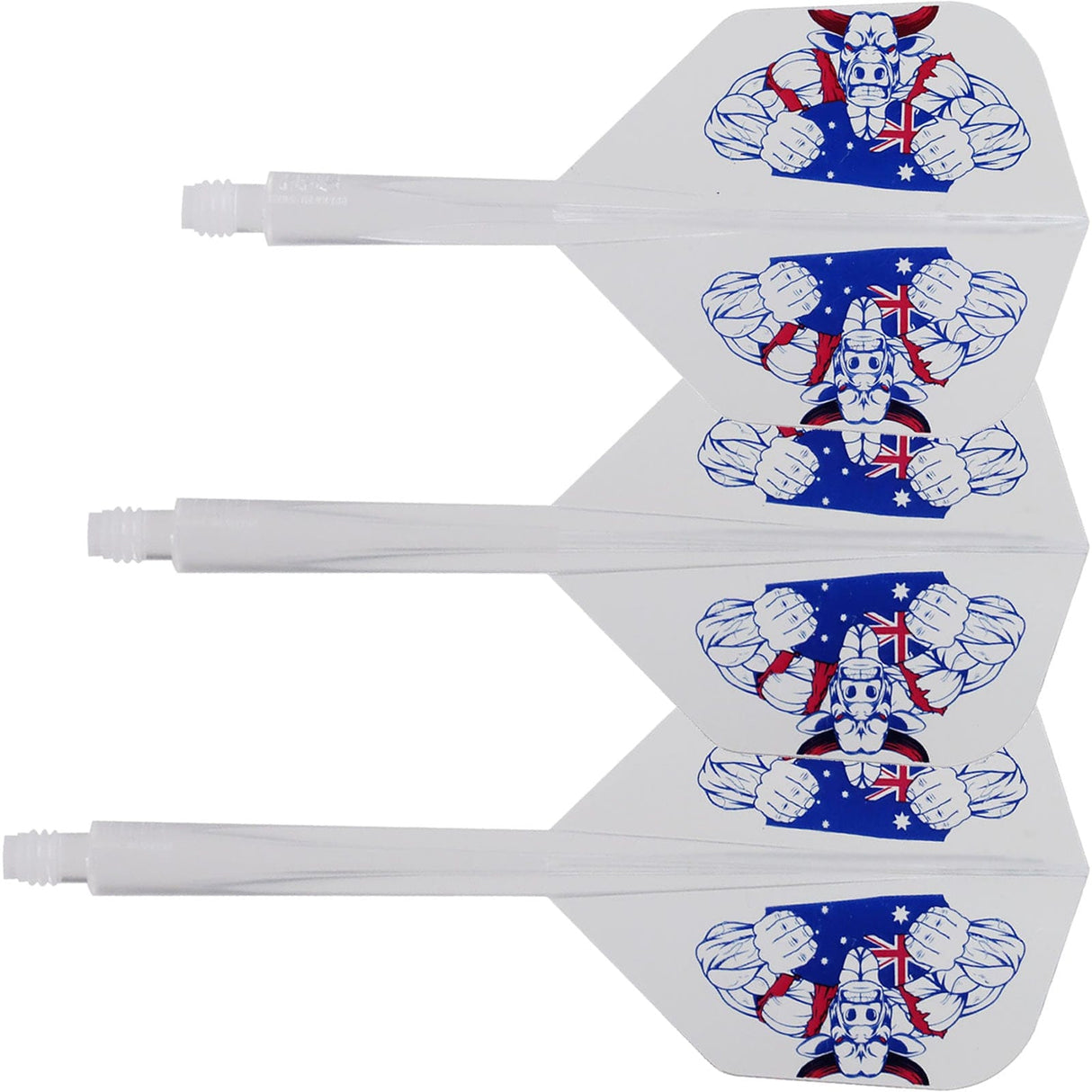 *Condor AXE Dart Flights - Small - The Bull - Clear