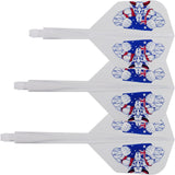 *Condor AXE Dart Flights - Small - The Bull - Clear