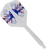 *Condor AXE Dart Flights - Small - The Bull - Clear Long