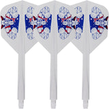 *Condor AXE Dart Flights - Small - The Bull - Clear