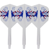 *Condor AXE Dart Flights - Small - The Bull - Clear