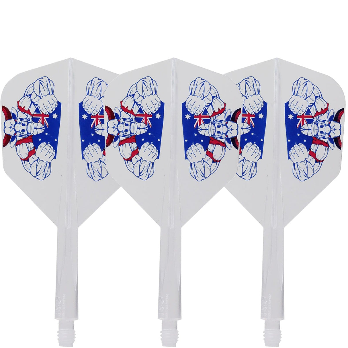 *Condor AXE Dart Flights - Small - The Bull - Clear