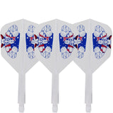 *Condor AXE Dart Flights - Small - The Bull - Clear