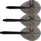 *Condor Dart Flights - Zero Stress - Teardrop - The Bull - Clear Black