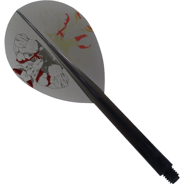 *Condor Dart Flights - Zero Stress - Teardrop - The Bull - Clear Black Long