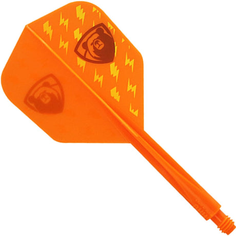 *Condor AXE Player Series Dart Flights - Miyu Miyawaki - Thunderbolt Bear - Small - Orange Short